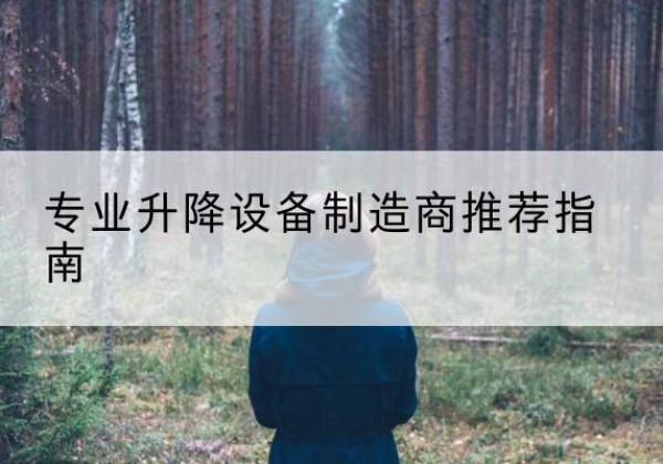 武城电动剪叉升降平台厂家-专业升降设备制造商推荐指南